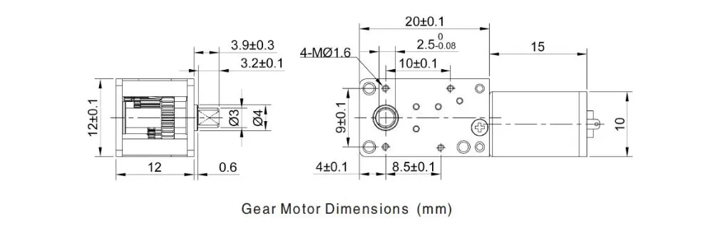 5v mini dc worm gear motor for electric lock