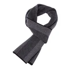 Luxury nice quality pure wool shaded stripe scarf pashmina knitted shawl