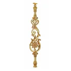 Luxury Aluminum casting baluster stair handrail staircase handrail design.