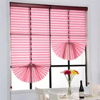 Mediterranean folding blinds Lift blind living room bedroom shade organza roman blind