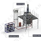 450kw electric thermal oil heater circulating heating system for heat the reactor