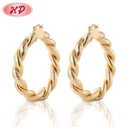 New Models Fashion Gold Plated Hoop Big Earring Jewelry