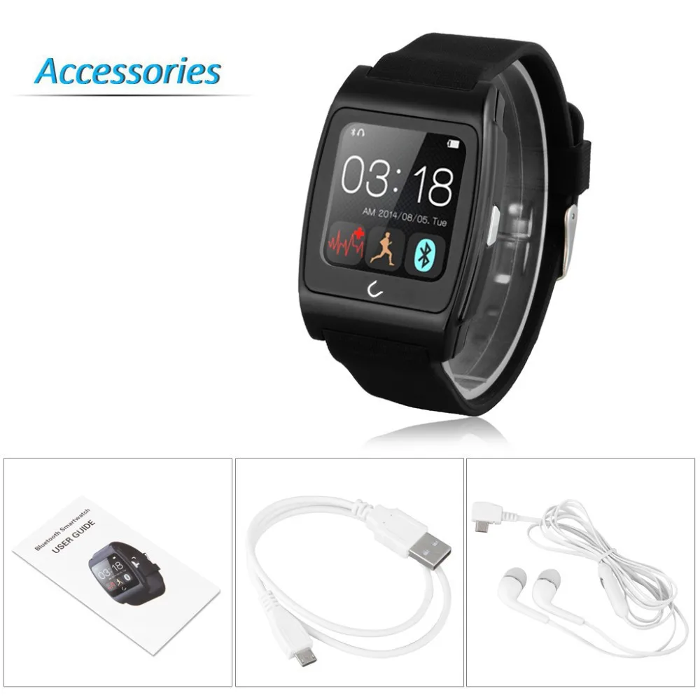 Bluetooth Smart Watch SmartWatch NFC/Anti-lost/Messages/Calls/Heart Rate/Remote Control/Pedometer for Android