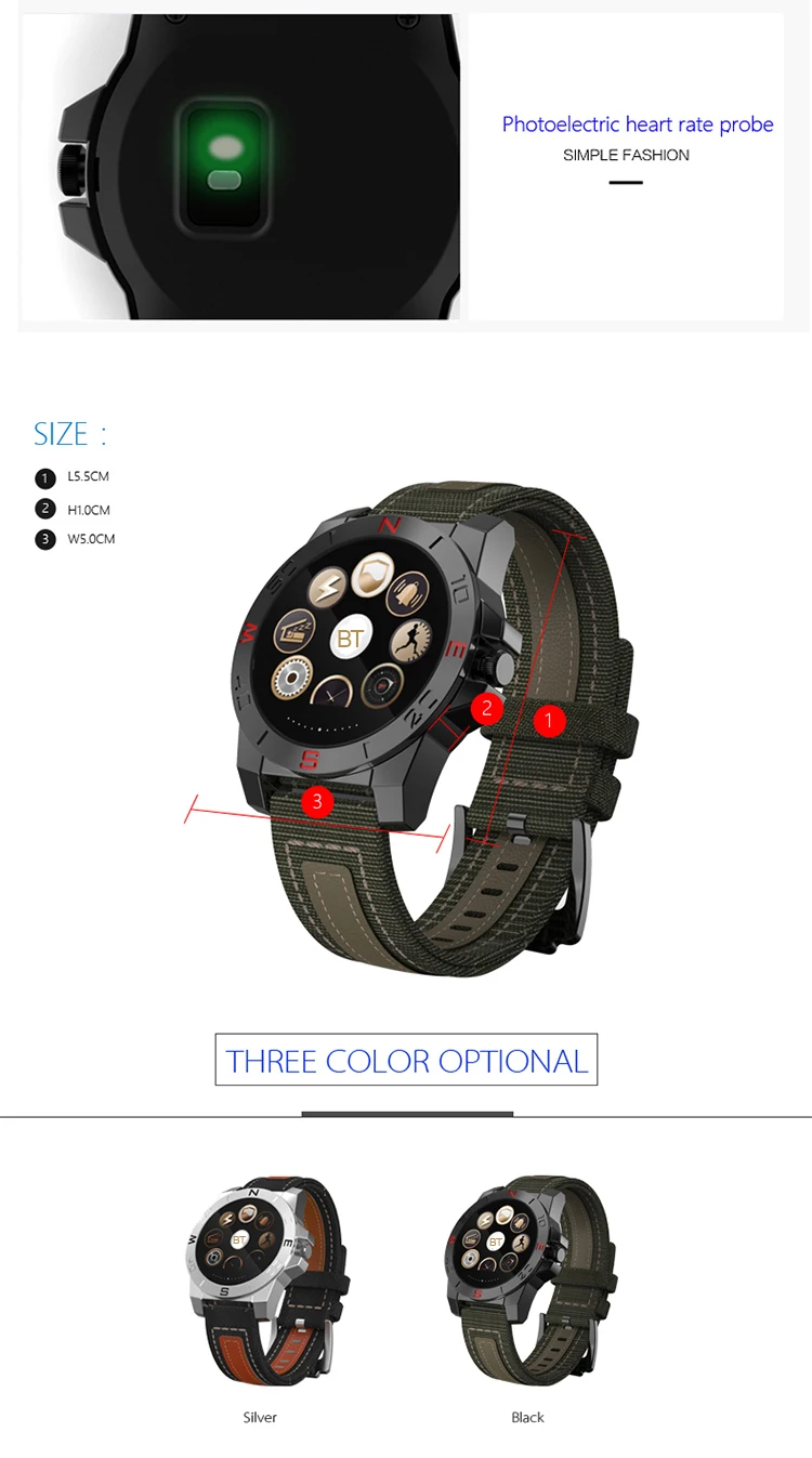 Digital outdoor sport watches for men military compass thermometer wristwatches