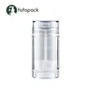 75ml plastic clear gel empty deodorant stick container 50ml 30ml 15ml cosmetic round twist up tubes packaging bottle wholesale