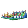 inflatable colorful cartoon bouncy climbing castle with slide/commercial bouncer house