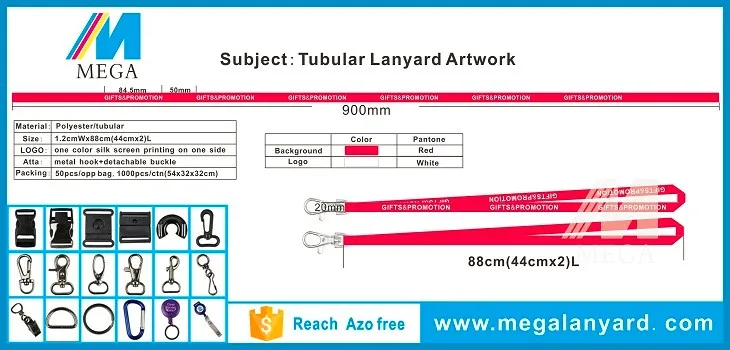 Promotional Polyester Tubular Knitted Lanyard