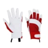 PRI non slip cuff spandex back gloves garden pigskin leather work garden gloves