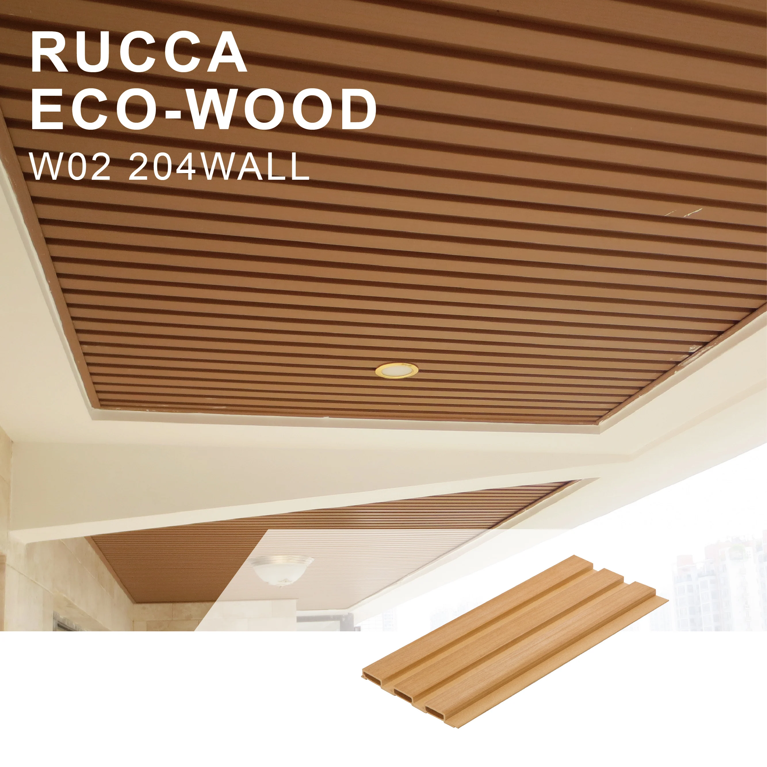 Rucca Wpc Pvc Wood And Plastic Composite New Waterproof And Anticorrosive Interior Wall Cladding Panel 204 16mm Buy Interior Wall Panelling Wood