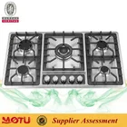 Stainless steel 5 burner portable gas cooker stove