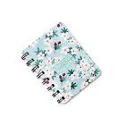 Cheap diary flower pattern cover book spiral planner eco-friendly notebook pocket journal