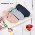 2019 new classical style candy colors unisex eyeglasses case pu hard shell glasses packaging box