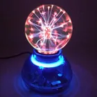 3 Inches Plasma Ball Sphere Ball Lightning Light Magic Desktop Kids Child Party Decorative Plasma Ball Lamp Light