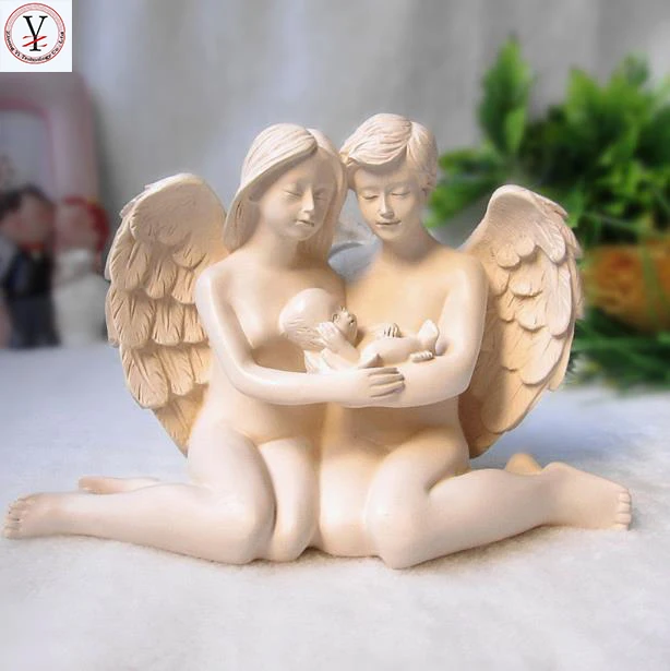 custom made wedding gifts resin cupid angel figurine