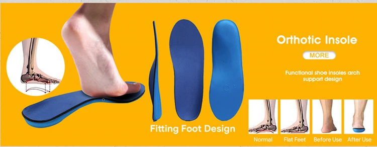 New Design Memory Foam Breathable Orthotic Soft Sport Shoe Insole