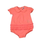 Newborn 100% Cotton Baby Girls Ruffles Rompers Flutter Sleeves Onesie