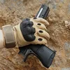Outdoor Military Police Combat Gloves Hard Knuckle