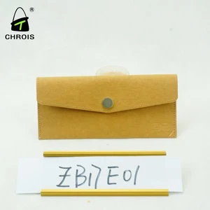 gift customized handmade recycled tyvek wallet waterproof paper