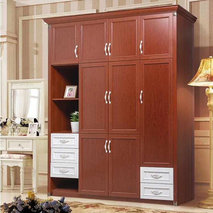 Oem Size Wood Color Cupboard Designs In Bedroom Red Teak Cabinet