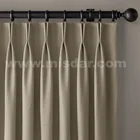 Pinch pleat curtain sliding motorized curtain double shower curtain