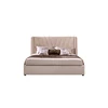 Luxury modern Italian leather queen Size wooden bed designs bed room furniture