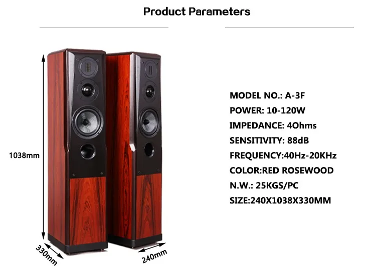 A3f Classical Design Floor Standing Speakers For Home Theatre