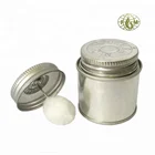 2oz 59ml small mini metal can screw top, brush in can
