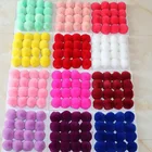 Lovely cutre real animal fur natural rex rabbit pompoms balls for pendants
