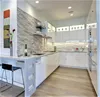 Modern U Shape Kitchen Design 18mm MDF Board Home Furniture Lacquer Kitchen Cabinet with Island