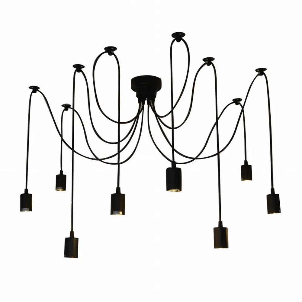 Retro Spider pendant Lamp Classic Decorative Loft Lights American Country Edison Pendant Light E27/E26 120V-240V New Arriving