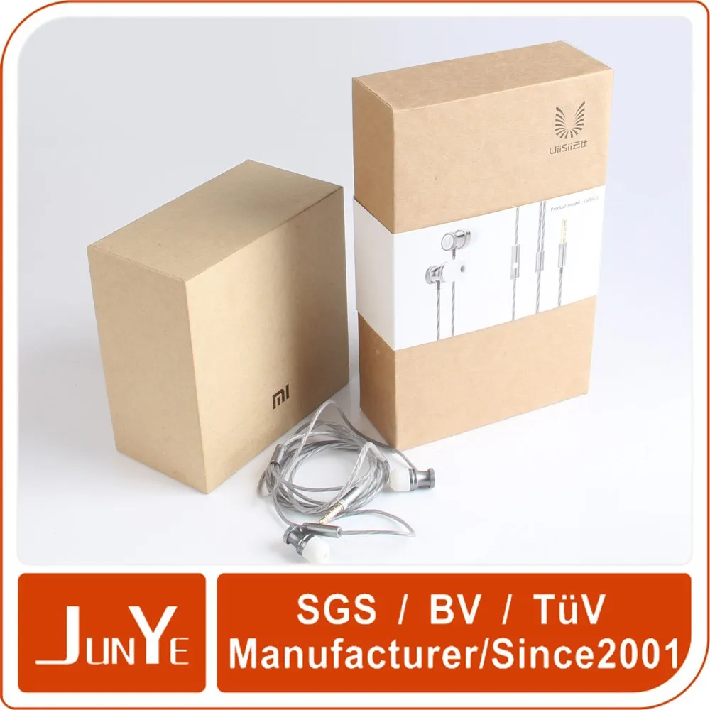 flat rigid earphone accessory headphone packaging box