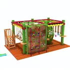 Outdoor wooden excellent rectangle amusement rope course adventure