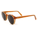 Wholesale OEM Custom Brand Logo Sunglasses , Clip On Sun Glasses Manufacturer