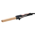 High Quality 450F Ultra Smooth Fiberglass Fabric Curling Iron Wand Professional Hair Curler Set