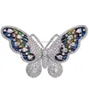 Hot sale luxury jewelry butterfly brooch pin wholesale