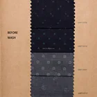 Luthai NOS 100% cotton yarn dyed indigo blue denim print fabric