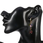 Fashion Jewelry 18K Gold Necklace Earring Set Imitation Jewellery Women