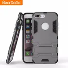 New design factory price TPU PC Kickstand phone case cover for iphone 7 plus,for iphone 7plus