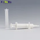 three parts 10cc narrow tip white plunger white syringe barrel syringe for mastitis