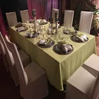 100% Polyester Plain color Table cloth used For Restaurant Wedding reception