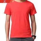 your own brand clothing basic models polyester most popular color t-shirt for man