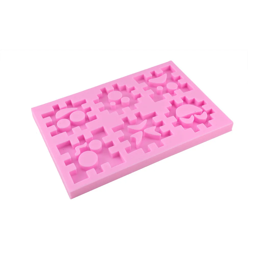 A cube blocks silicone cake mold DIY baking tools liquid cake embossing taobao 1688 agent