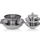 5 layers shabu stainless steel pots commercial Chinese hot pot