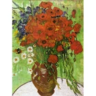 Red Flower Canvas Wall Art Modern Flowers Painting oil canvas painting hand painted oil painting