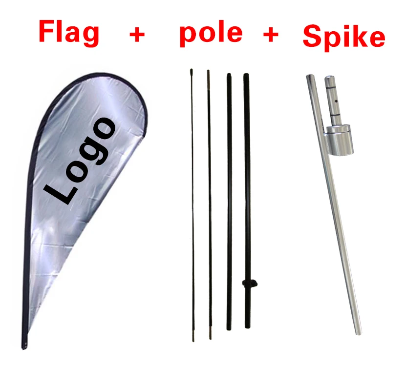 15foot Full Color Custom Swooper Advertising Flag Feather Banner