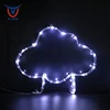 Popular Item Home&Outdoor Indoor Decoration Hard Metal Cloud-shaped Light String Transparent Tube Light String