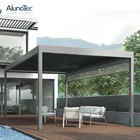 Professional Motorized Aerofoil Sun Louver Opening Roof With Mosquito Screens