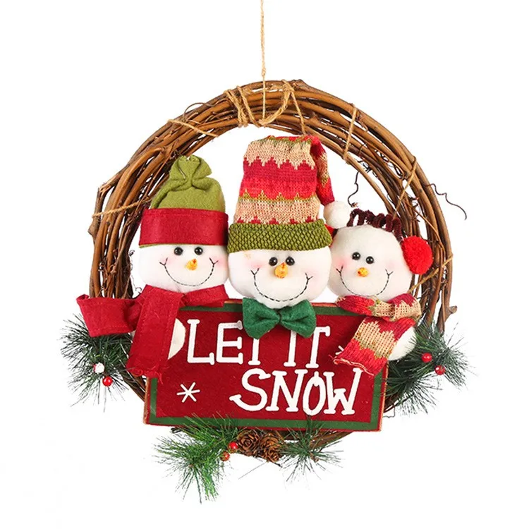 cyshmily 2019 oem christmas wreaths cheap gift natural wooden