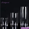 LHP001 wholesale transparent decorative tall glass flower vases