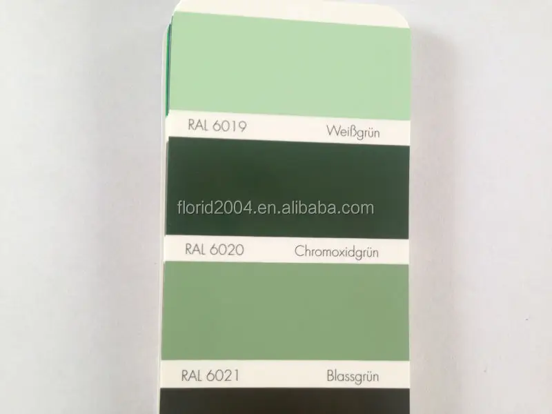 ral6019 pastel green ral6020 chrome green ral6021 pale green